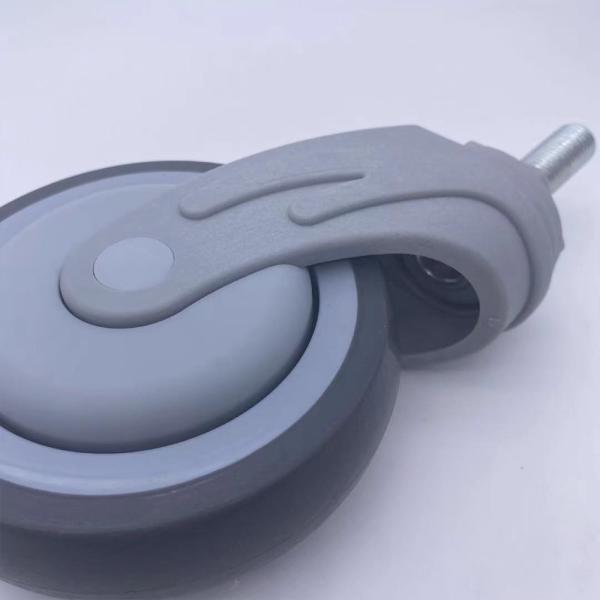 5 Inch Swivel TPR Stem Medical Casters Wheels For Trolley Furniture