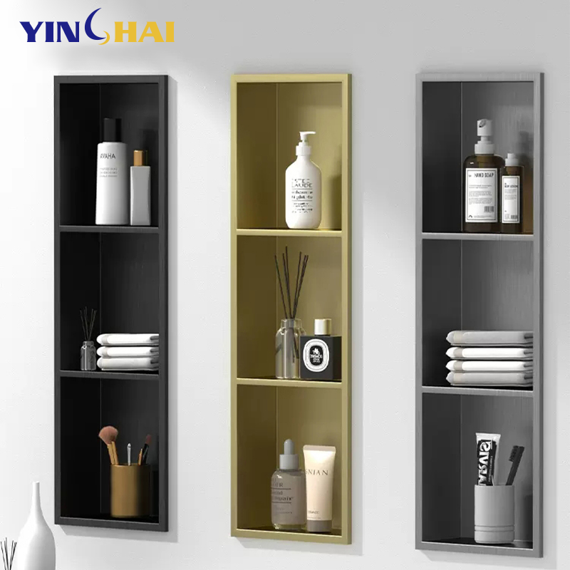 Bathroom Stainless Steel Wall Niche Wall Mounted Easy Installation Customization