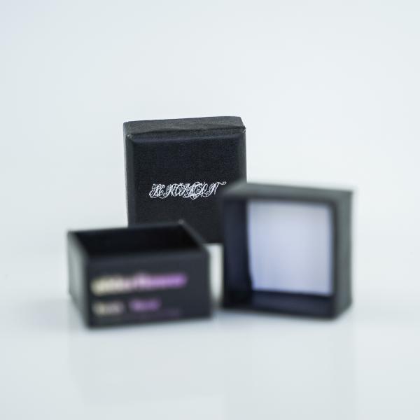 Custom Logo Rigid Cardboard Mini Jewelry Box with PVC Accessories Plastic Material Structure
