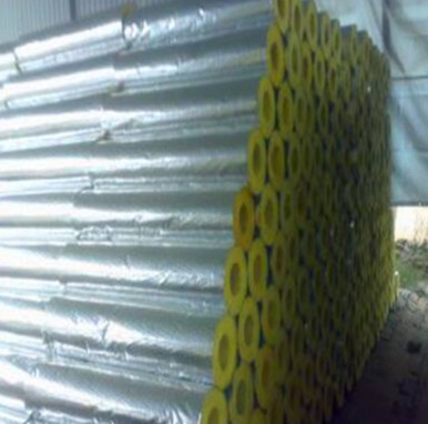 50mm Yellow Glass Wool Thermal Insulation Tube Boiler Pipe Insulation