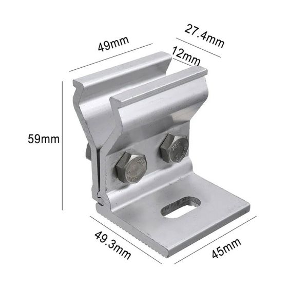 CE Солнечные монтажные аксессуары Нержавеющая сталь Металлическая крыша Солнечные панели Монтажные зажимы