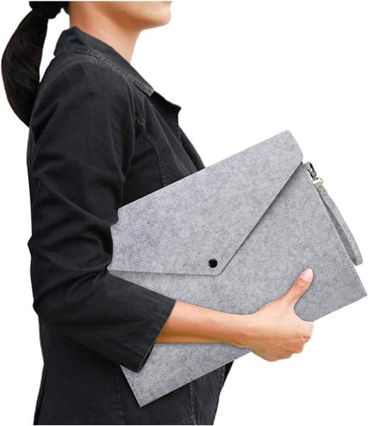 File Folders- Felt Folder Expanding File Folder Paper Envelope A4 Folders With Lanyard Felt file bag simple office data file bag storage bag storage bag student stationery bag folder