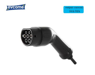 EVCOME Ev Charger Connector (250V 480V 16A 32A  )  Type 2 IEC 62196  Ev Charger Plug OEM ODM CB UKCA TUV
