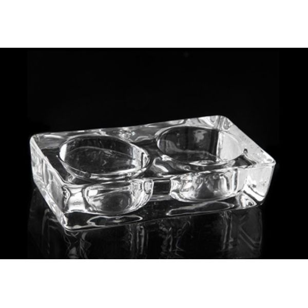 Factory Direct Transparent Glass Candle Holder with Tealight Set for party wedding decoration