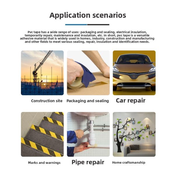 Wear-Resistant PVC Foam Tape Double-Sided Car Body Sealing Shock Absorption No Residue Corrosion-Resistant Adhesive Backing Tape