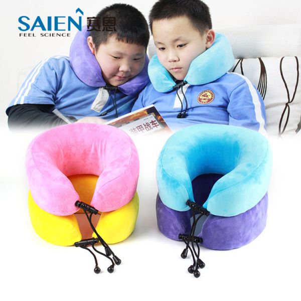 2021 Memory Foam Portable Travel Neck Pillow for Kids Children Neck Support Nap Pillows