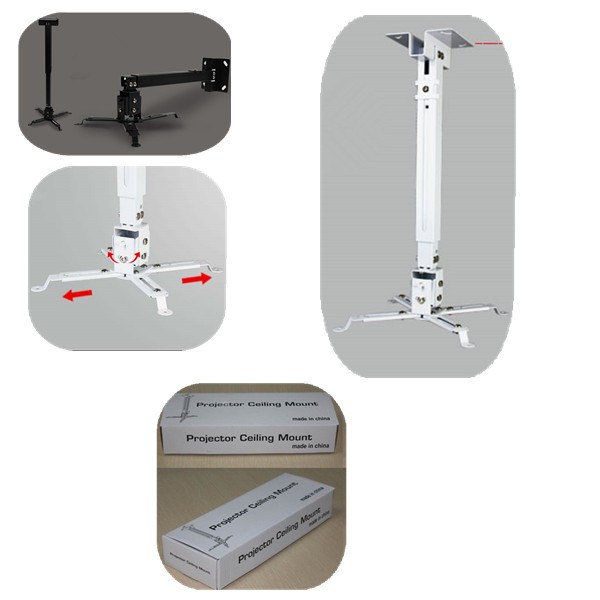 Держатель потолка вспомогательного оборудования, металла & алюминия репроектора всеобщий на репроектор 100 до 180cm