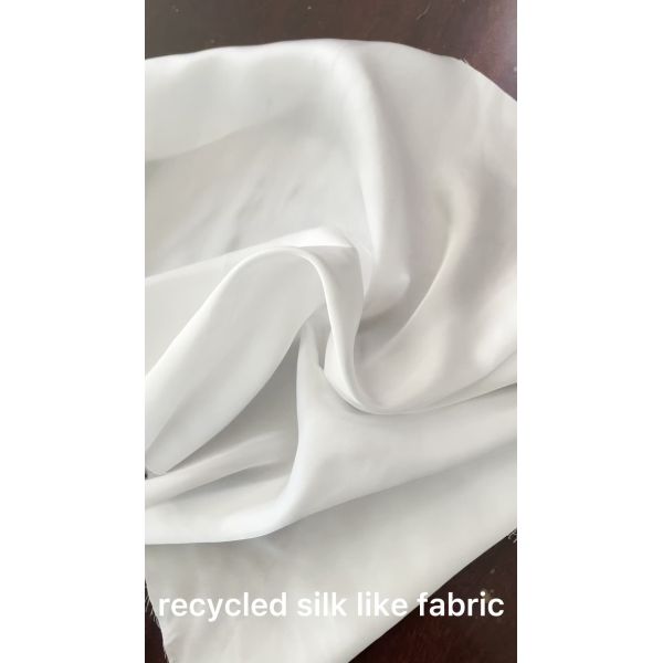Factory direct sales of recycled chiffon satin fabric for women dress