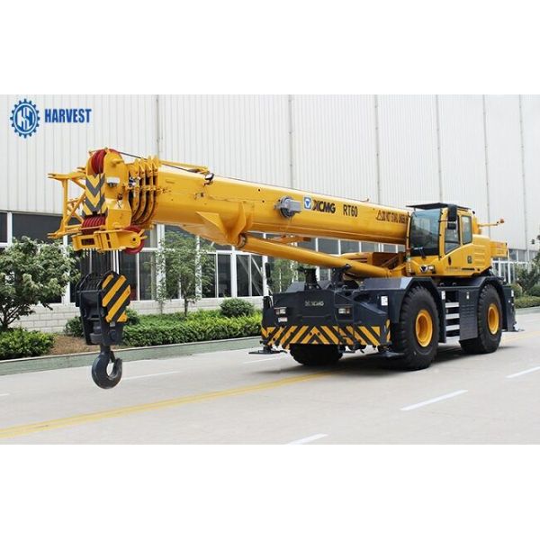 60 guindaste do caminhão do crescimento de Ton Max Lifting Height 58.1m RT60 35km/H