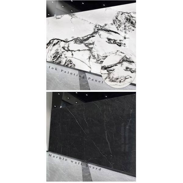 Бамбуковый угольный деревянный фанера 1220x2800 мм высокий глянцевый PVC мраморный лист