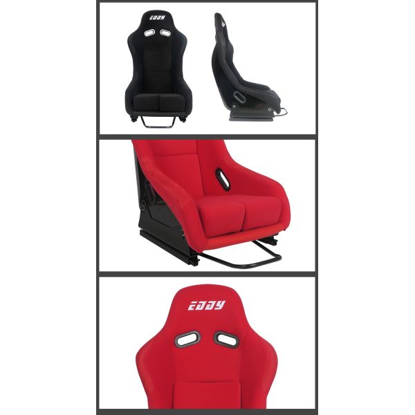 Красный гоночный стиль Автомобиль Широкие гоночные сиденья Профессиональные стекловолокнистые автокресла