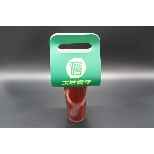 Custom Print Disposable Cardboard Kraft Single Cup 2 Cups Take Away Drink Coffee Paper Cup Carrier Holders