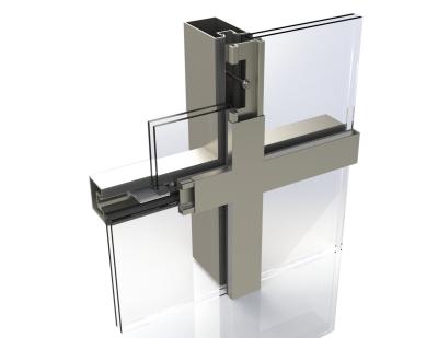 Typhoon Prone Areas Window Wall System Wind Resistance Safety High Strength
