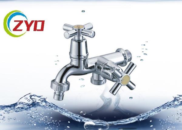 Plastic Nozzle Laundry Washing Machine Taps With Two Flexible Cross Handle