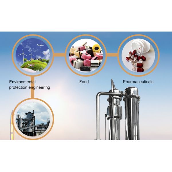 Stainless Steel Vacuum Falling Film Evaporator 200L/H Extraction Distillation