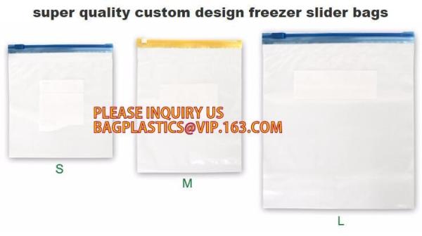 Double zip seal packaging bag, Double sealed food storage custom printed plastic zip lock bag, Moisture Proof plastic go