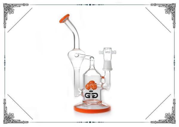 Recycle Glass Bong With Percolator Hookah Smoking Pipes 10 Inches Bubbler