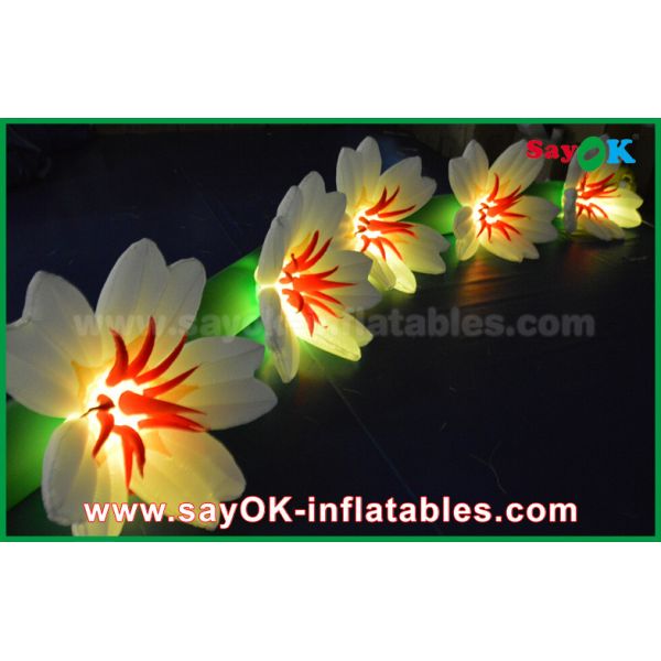 украшение цепи цветка длинного нейлона 5м раздувное раздувное светлое для Веддинг