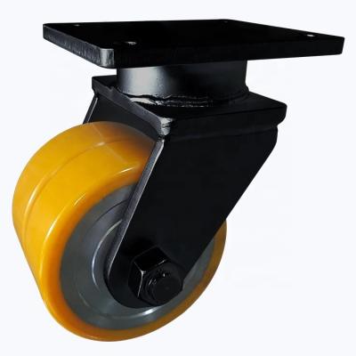 Zinc-Plating Stainless Steel Casters for Heavy-Duty Load Capacity of 500 Lbs and Mounting Size 75*32Inches