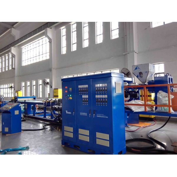 Soft Plastic Sheet Extrusion Machine , Flexible PVC Sheet Extrusion Equipment Production Line
