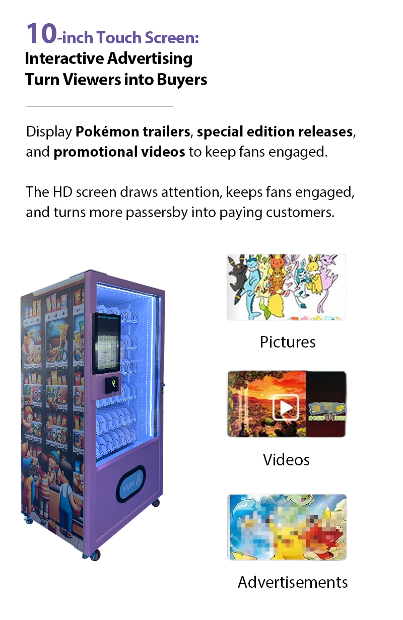 Self-service Retail Solution Trading Card Vending Machine For Game Stores Shopping Malls Entertainment Venues