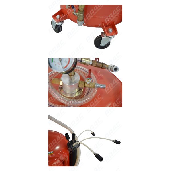 Colector neumático del residuo de la combinación de AA4C 70L con el colector AA-3194 del dren del aceite del colector del residuo del tubo de succión