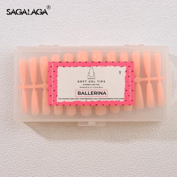 Colored French False Nail Tips Full Cover Press on Tips for Nail Art Salon and Custom Logo