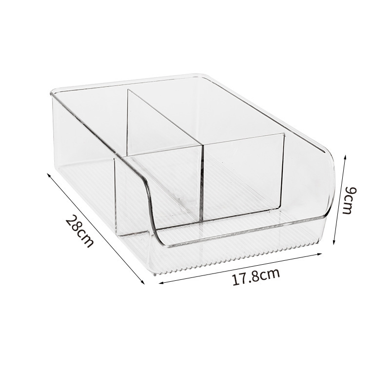 Kitchen Tea Bag Storage Box Coffee Sugar Bag Cotton Swabs Desktop Small Card Display Box Debris Plastic Partition Shelf