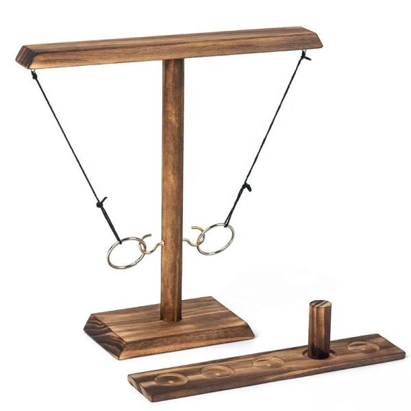 Jeux de lancer des anneaux pour adultes, jeux de jardin, décoration de patio, jeux extérieurs intérieurs, jeu de crochet en bois et de bague pour les bars, la maison, la fête