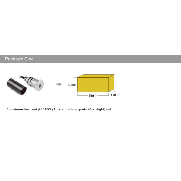 IP67 1W Mini LED Buried Light Embedded LED corner lamps Step light outdoor lighting