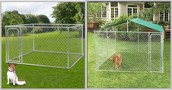 Customized Design Metal Metal Dog Kennel Backyard Dog Kennel Easy Assembly