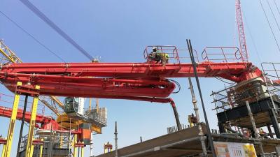 High Wear Resistance Boom Tube Concrete Placing Pump Step Speed Or Stepless Speed