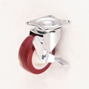 Muebles de polietileno de uso ligero con ruedas de 50-75 mm de zinc