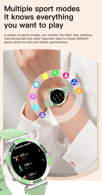 P61 BT Call Digital Smartwatch mujer Heart Rate Monitor Wristwatch for Ladies