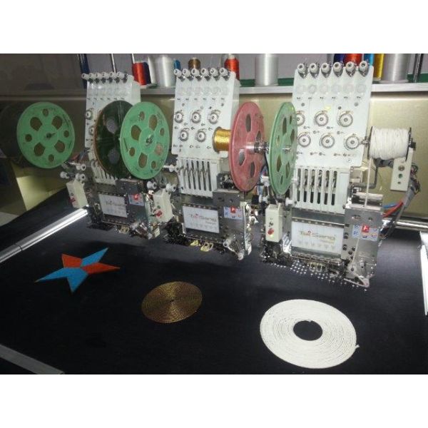 Tai Sang Embro platinum model 603 (good quality   high speed 1200 RPM computerized embroidery machine 3 heads 6 needles)