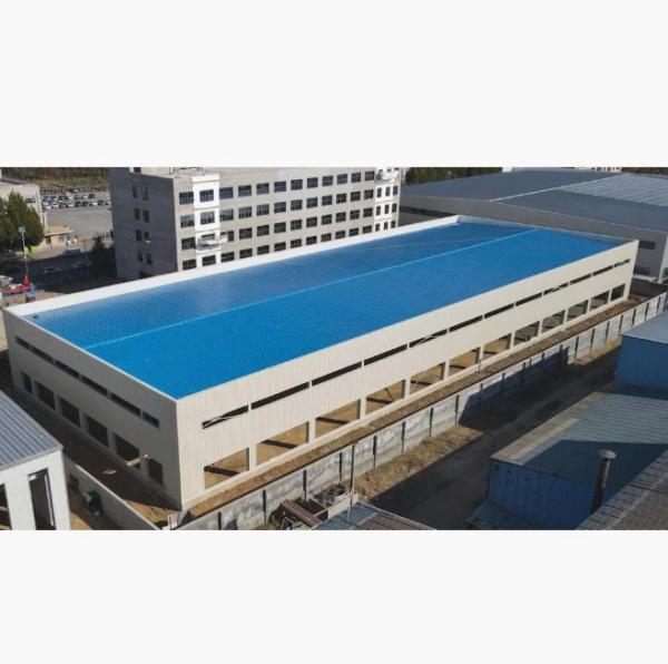 Prefabricated H Section Steel Frame Structural Warehouse with Overhead Crane
