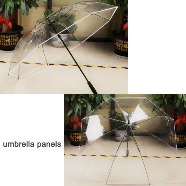 Extra Large Windproof PVC Umbrella Transparent Golf Umbrella with Personalized Logo