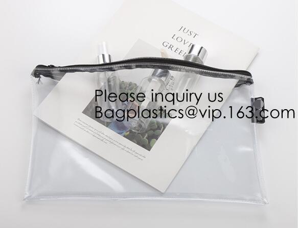 Office Stationery Waterproof Document Slider Pvc Packing Bag,PVC bags, EVA bags, zipper bags, stand up zipper bags