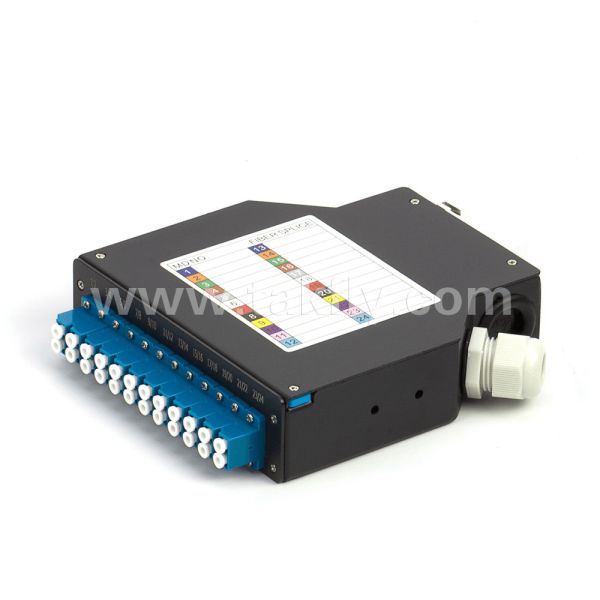 Terminal Box DIN Rail Mounted Aluminum LC/Sc Sx/Dx Fiber Optic for Telecom FTTX