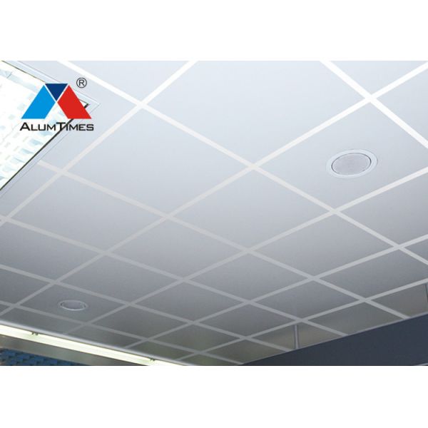 Straight Edge Lay In Ceiling Panels 603×603mm With PE PVDF Powder Coating