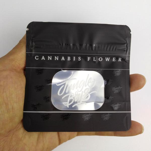 3.5g Jungle Boys Smell Proof  Plastic Herb Bags For Flowers Flavors Black