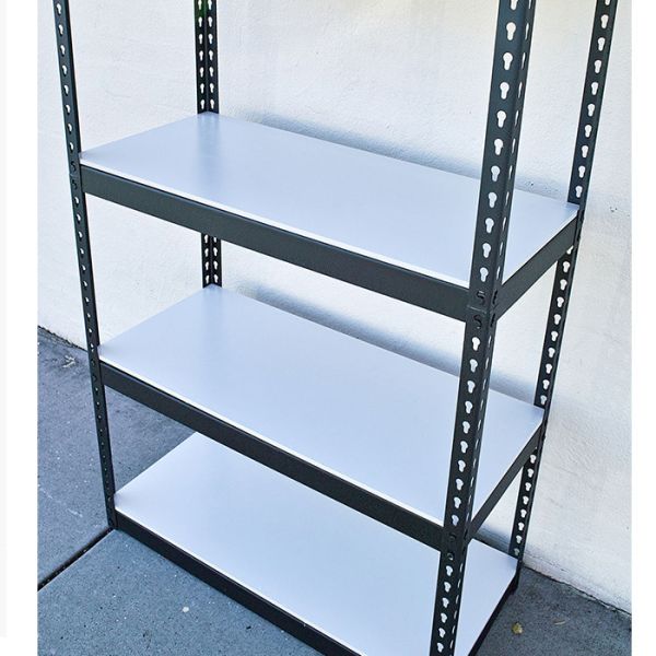 Living Room Customized Color 5 Level Boltless Corner Metal Storage Rack for Warehouse