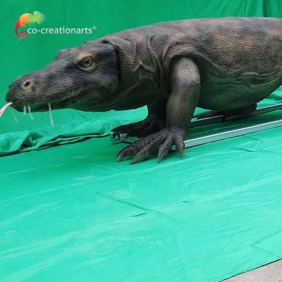 Dragon de Komodo réaliste correspondant de lézard Animatronic sain 7 mètres