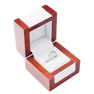 Elegant Jewelry Handmade Wooden Boxes , Solid Wood Jewelry Box With Long Lasting Leatherette