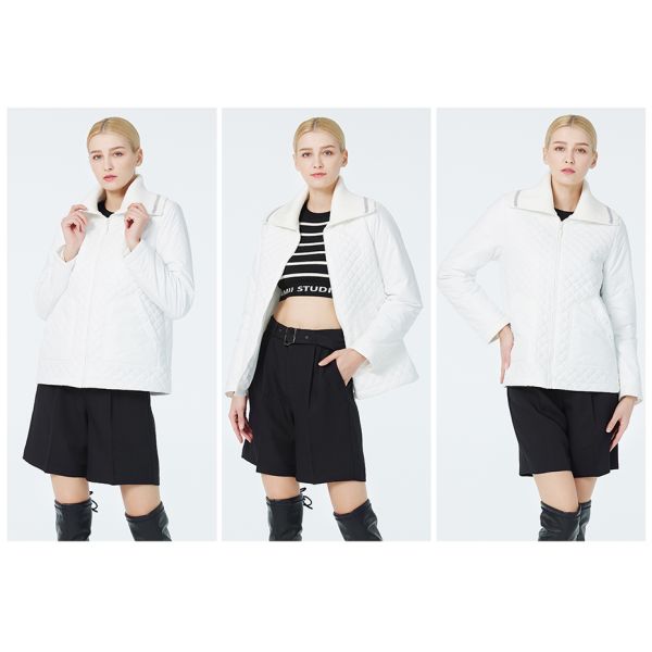 Женское полиэстерное пальто Sping Sping Осеннее пальто Smart Casual Jacket размер от 42 до 50