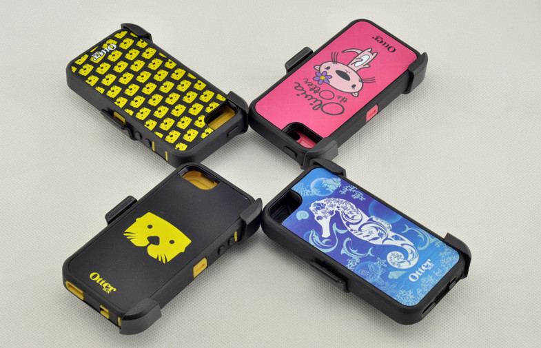 Mono Gold Outerbox For Hard Shell Iphone 5 Case TPE With 3 Layers
