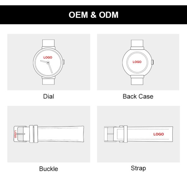 Метка частного назначения дозора кварца изготовленного на заказ пояса нержавеющей стали моды 2022 неподдельная кожаная