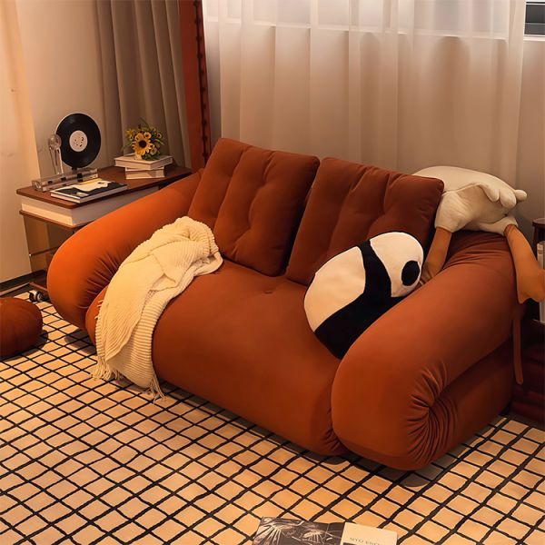 MOYI Modern Living Room Furniture Compression Sealed Package Sofa Bed Fabric Sofa Bed Couch Compressed Sofa