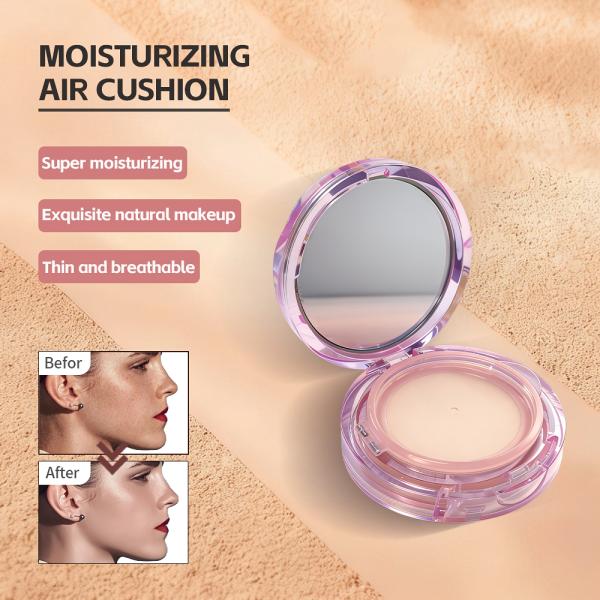 OEM Own Brand Long-Lasting Nourishing Skin Cushion Foundation with Semi-Luminous Finish and Oil Control