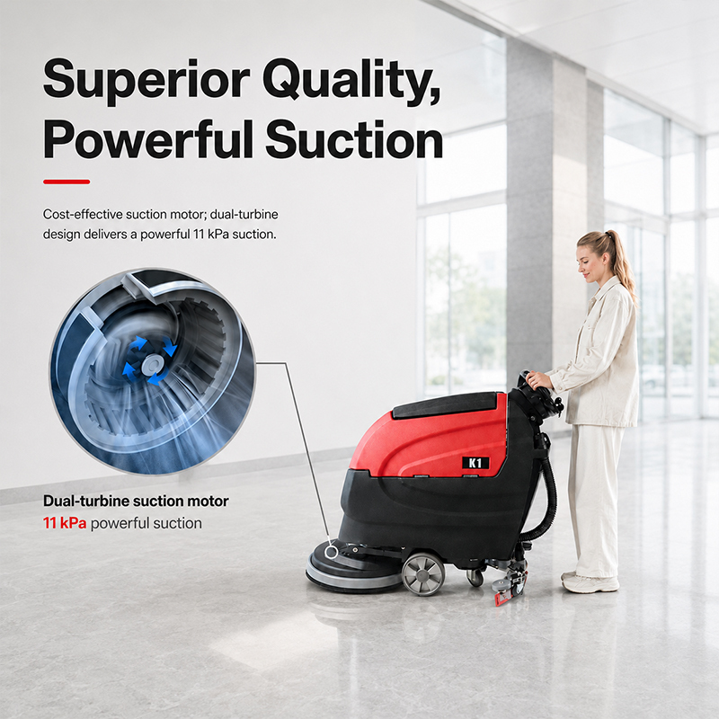 Hotsale 24V 80AH Lithium Battery Industrial Automatic Floor Washing Machine Scrubber Dryer
